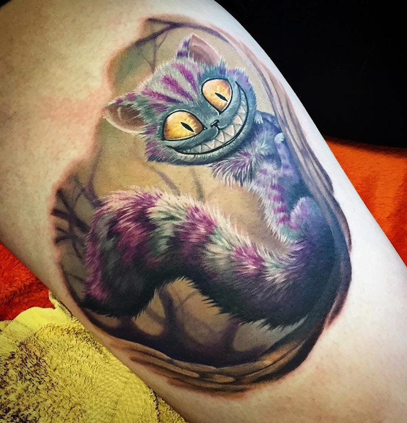 Cheshire Cat tattoo