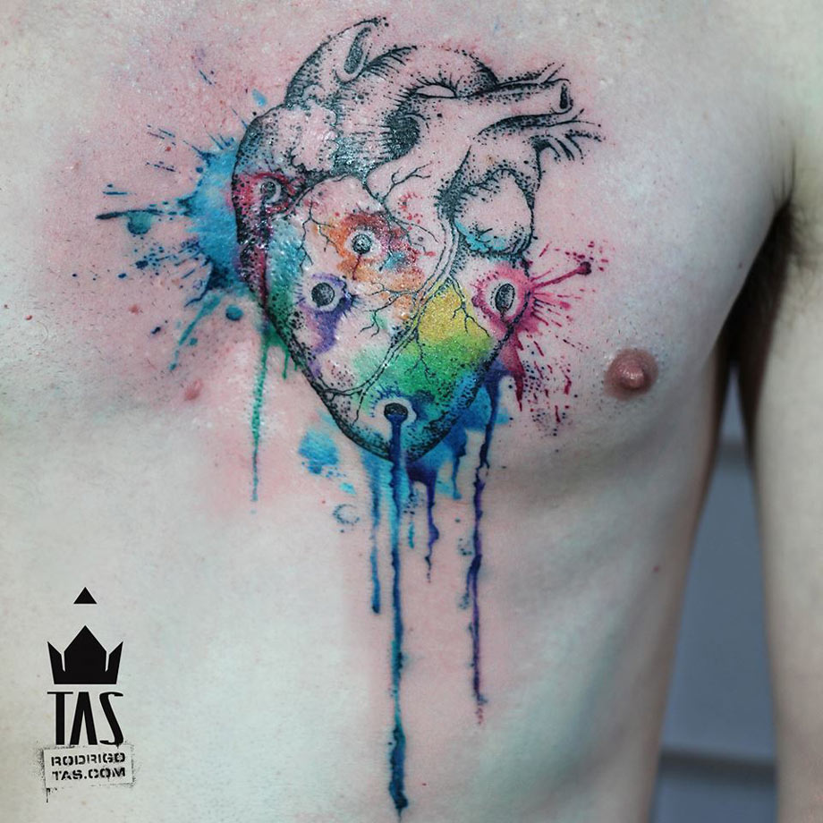 water color heart png - Watercolor Heart Tattoo - Follow Your Heart It  Knows The Way Quote | Watercolor heart tattoos, Watercolor heart, Heart  tattoo