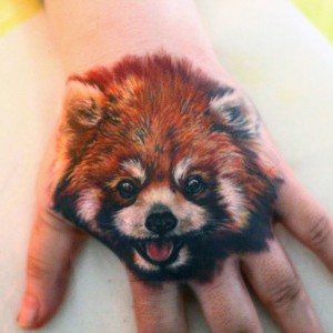 Cute Red Panda Tattoo