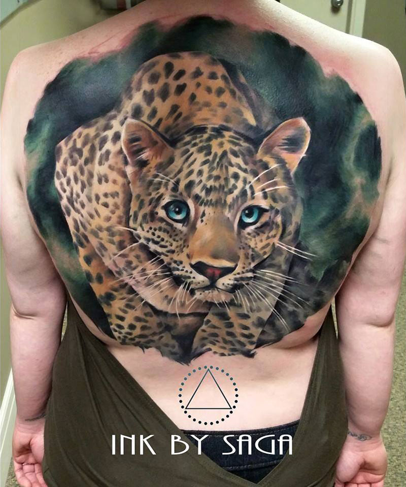 Leopard Back Tattoo