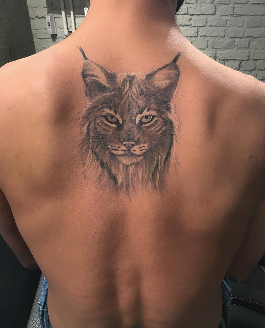 Lynx Back Tattoo