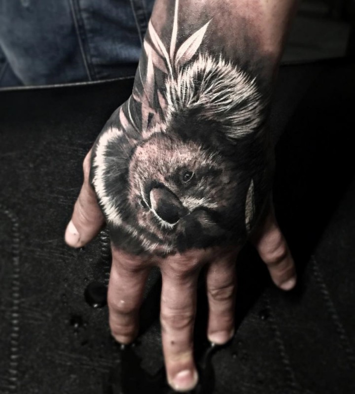 Koala Hand Tattoo