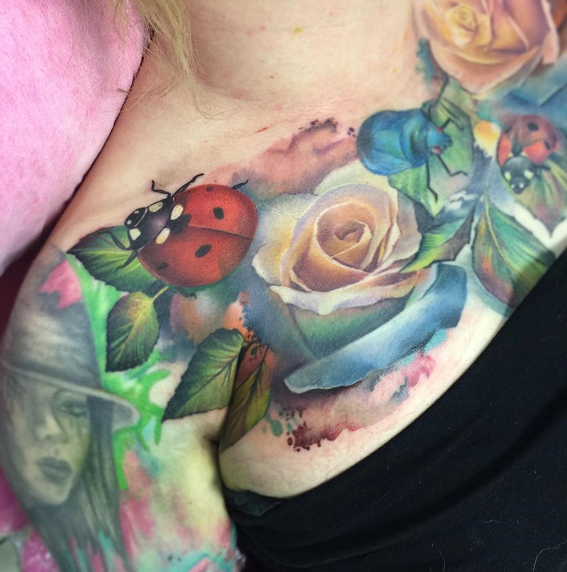 Ladybugs & Roses