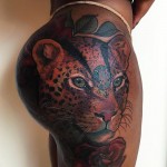 Leopard Butt Tattoo