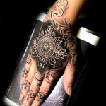 Ornamental Hand Tattoo