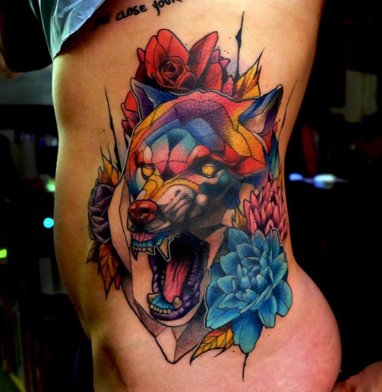 Wolf Side Tattoo