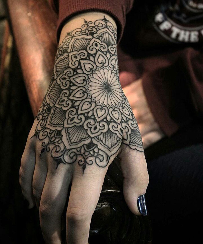 Mandala Hand Tattoo | Best tattoo design ideas