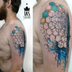 Hexagon Arm Tattoo