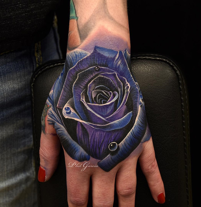 Rose Hand Tattoo