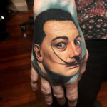 Salvador Dali Hand Tattoo