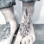 Floral Foot Tattoo