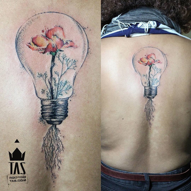Lightbulb With Poppy Inside