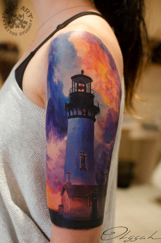 Realistic Lighthouse Sleeve