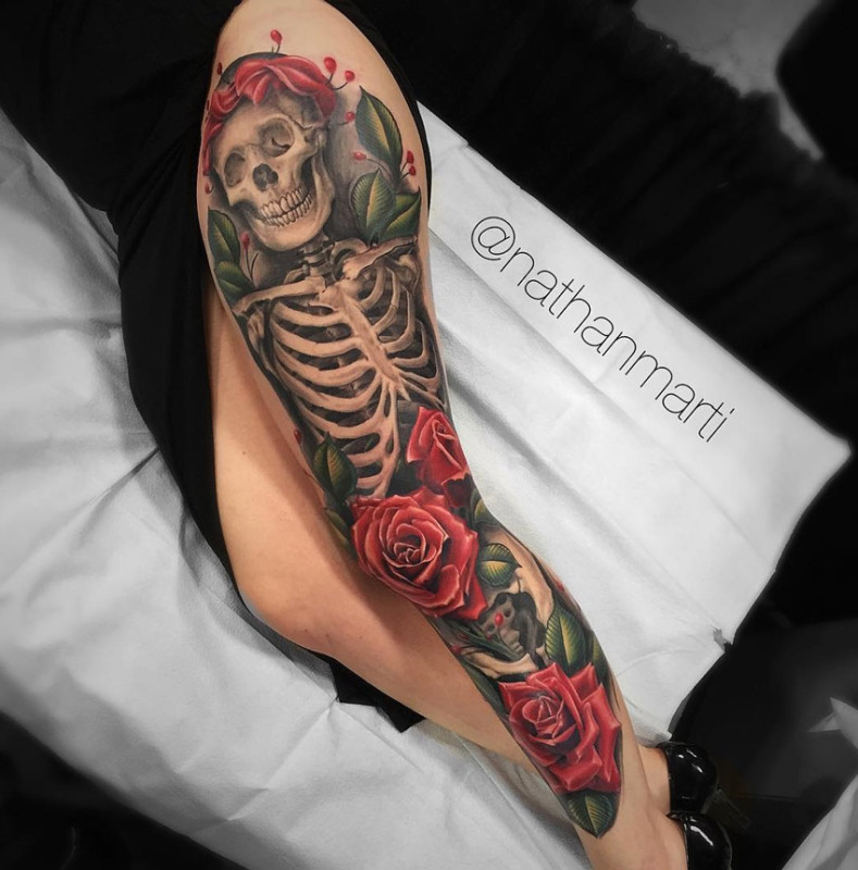 Skeleton & Roses
