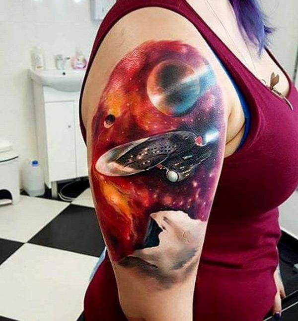 Starship Enterprise, Star Trek Tattoo