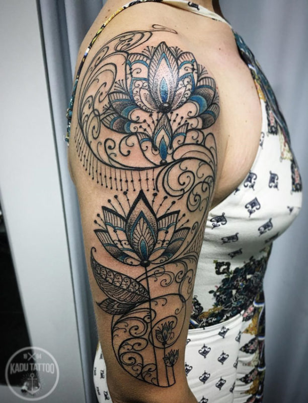 Ornamental Lotus Tattoo