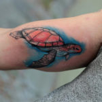 Turtle sketch tattoo