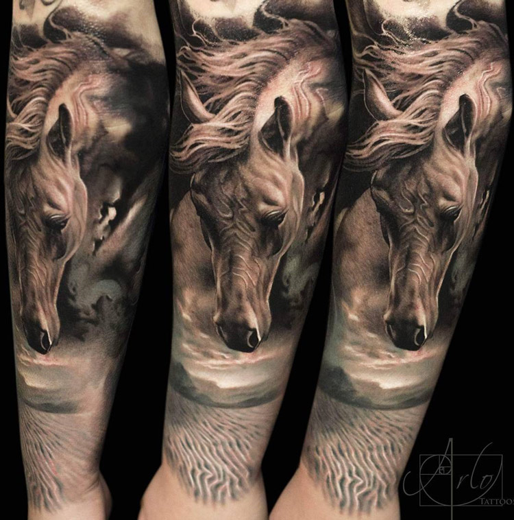 Desert Horse Tattoo