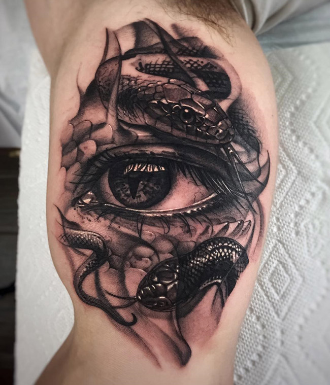 Medusa Eye Tattoo