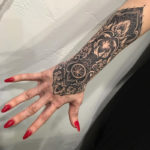 Ornamental hand & forearm tattoo