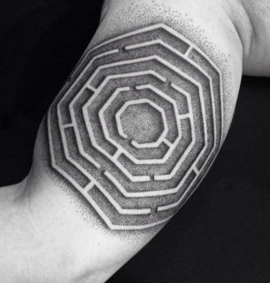 Labyrinth tattoo