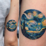 The Starry Night, Vincent Van Gogh Tattoo