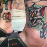 Tom & Jerry on Guy's Ankle
