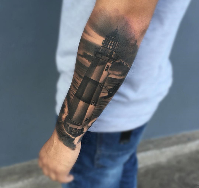 Lighthouse Forearm Piece