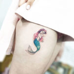 Princess mermaid tattoo