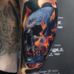 Skull & Flames