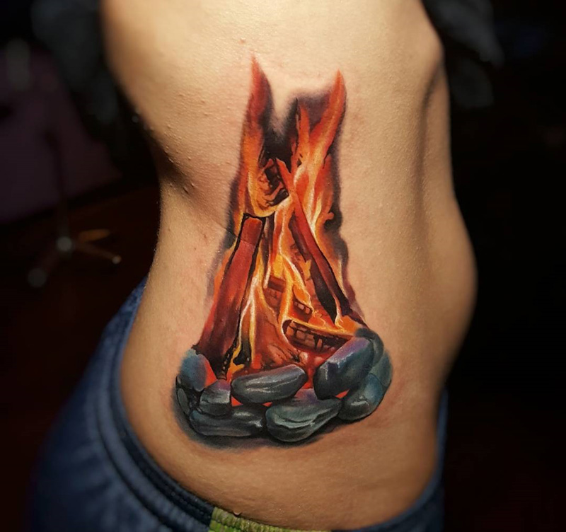 Campfire Girls Side Tattoo