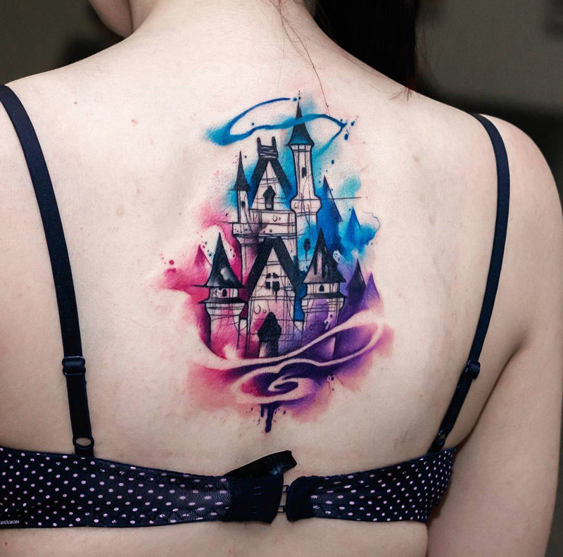 Disney Castle Tattoo