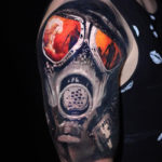War Gas Mask Tattoo