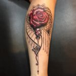 Rose & Jewel Ornamental Tattoo