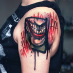 The Joker Shoulder Tattoo