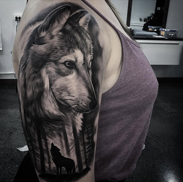 Wolfpack girls tattoo