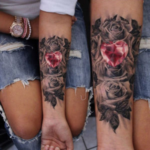 Roses & Ruby Tattoo