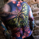 Moth Back Tattoo