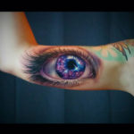 Galaxy Eye Tattoo