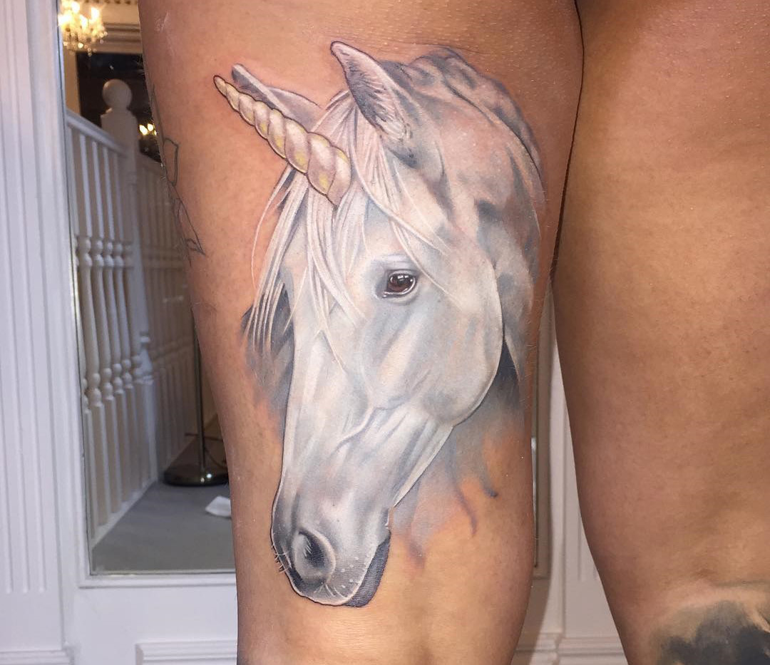 Unicorn tattoo