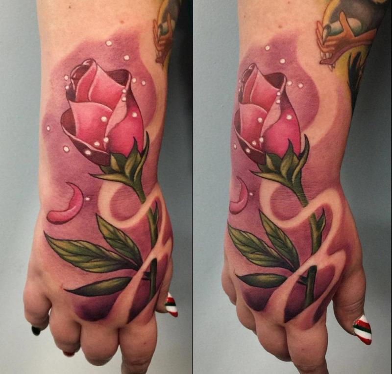 Pinki Rose Tattoo from Beauty and the Beast
