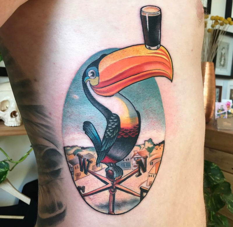 Toucan Guinness Tattoo