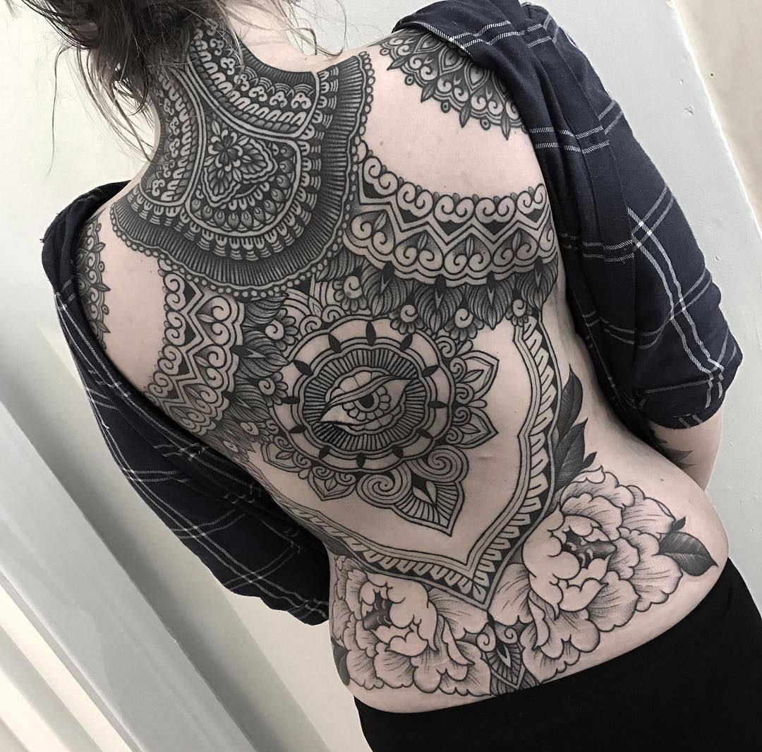 Ornamental Back Tattoo