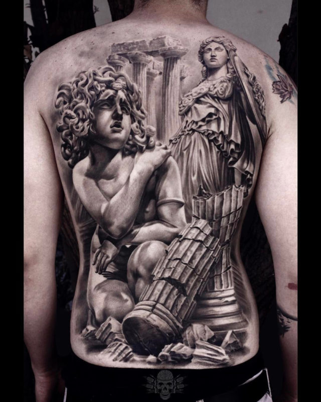 Athena & Medusa Tattoo