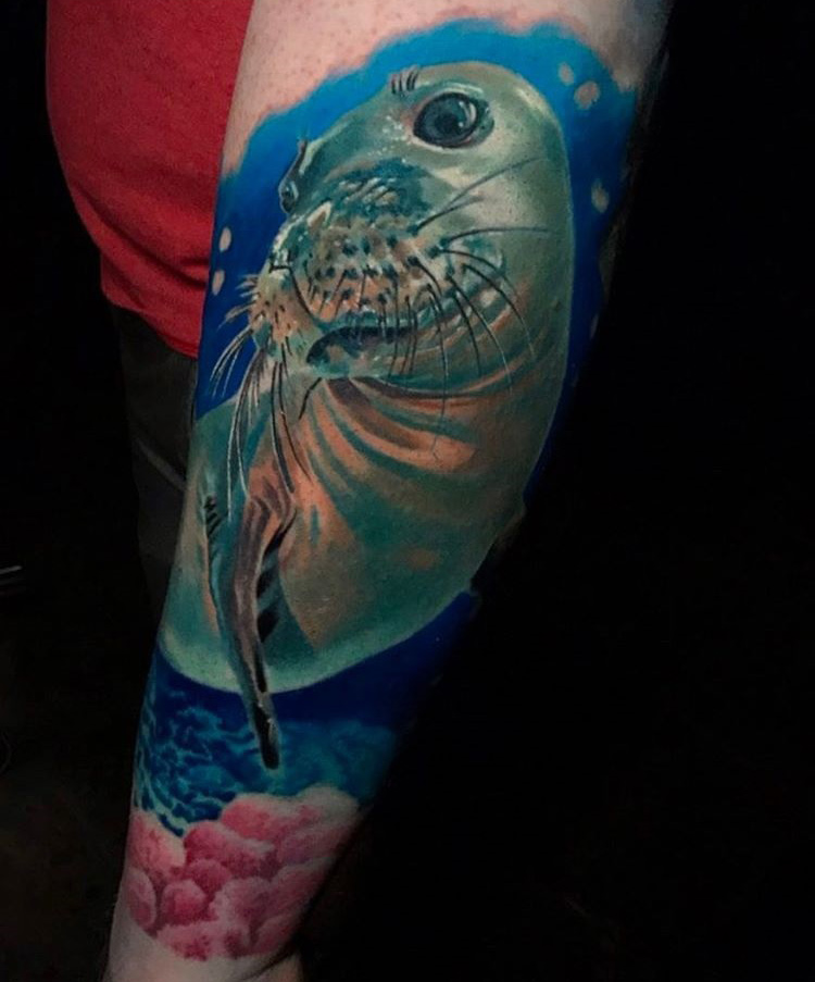 Cute Seal Tattoo