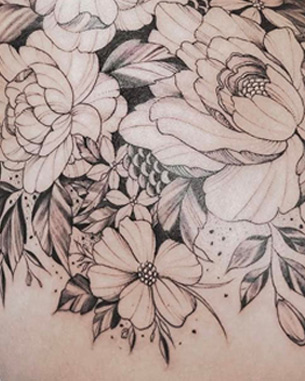 Floral Hip Tattoo