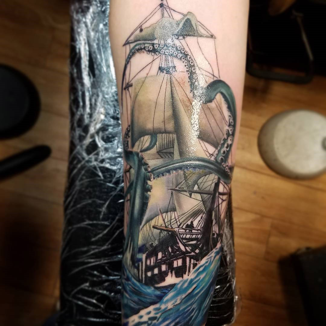kraken tattoo by WildThingsTattoo on DeviantArt