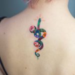 Floral Snake Tattoo