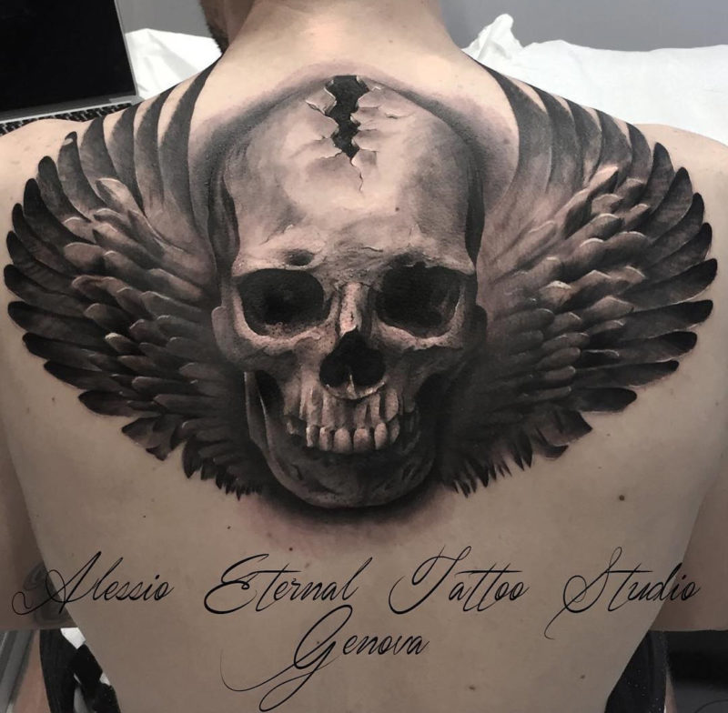 Skull Angel Tattoo
