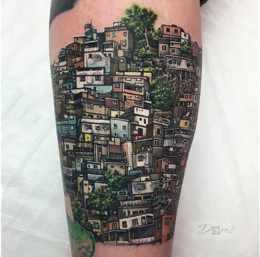 Rio De Janeiro Favela Tattoo